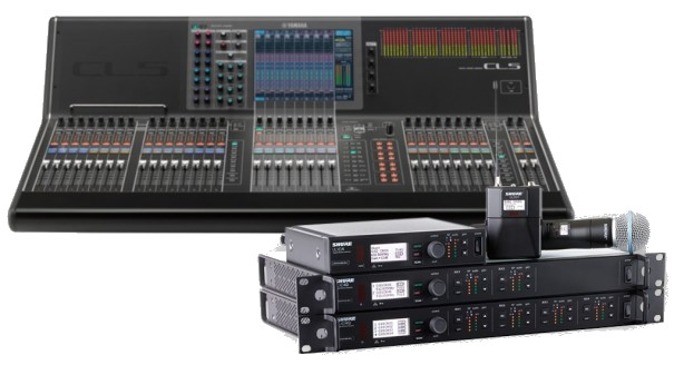 Sistema de Audio Shure, Yamaha