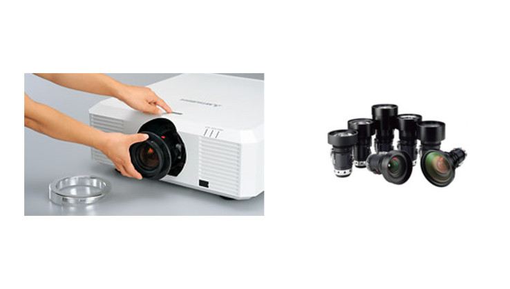 Proyectores con lentes intercambiables