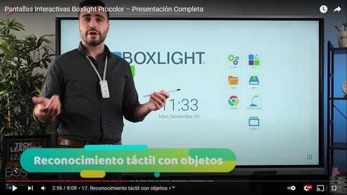 Boxlight - Reconocimiento tactil con objetos