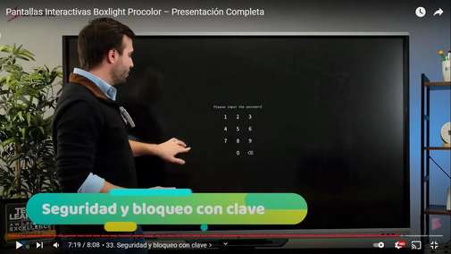 Boxlight - Segurida y bloqueo con clave
