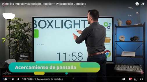 Boxlight - Acercamiento de pantalla