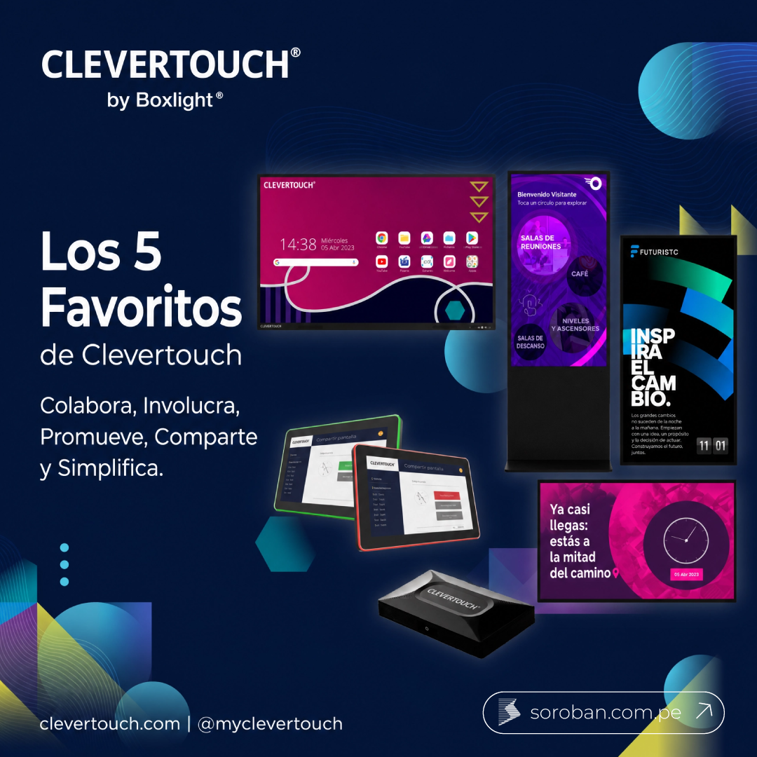 Los 5 favoritos de Clevertouch