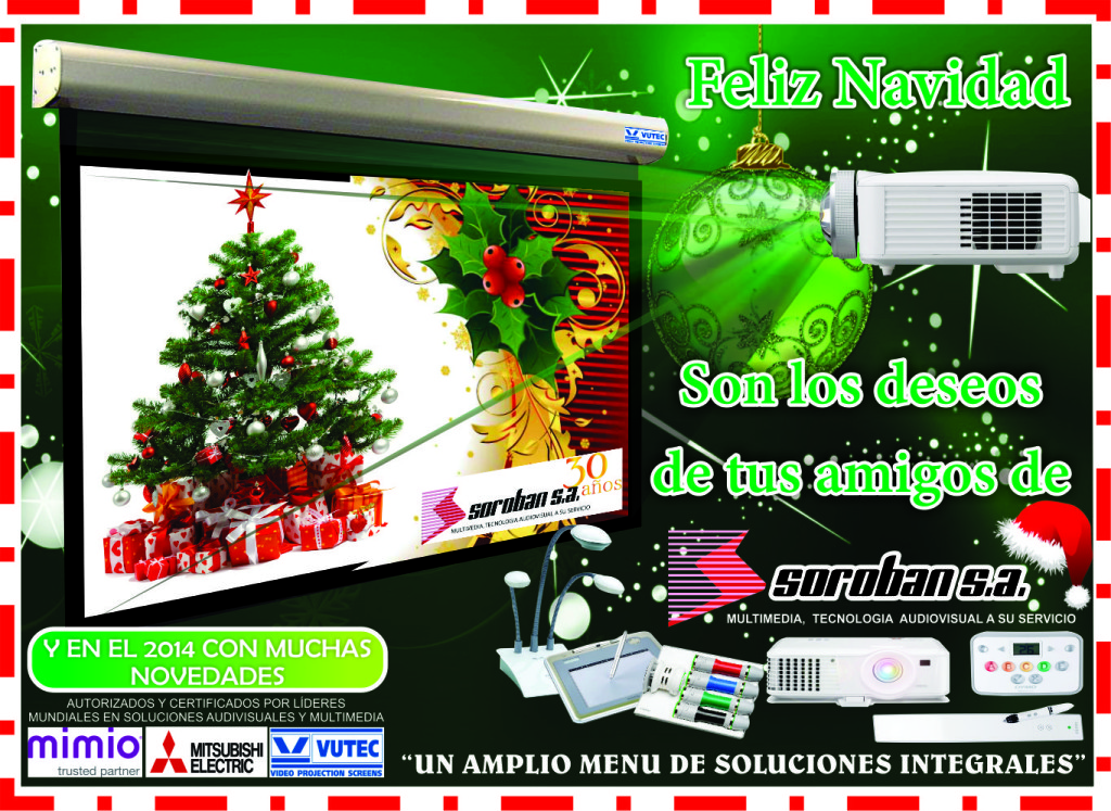Les deseamos a todos nuestros amigos y clientes una Feliz Navidad