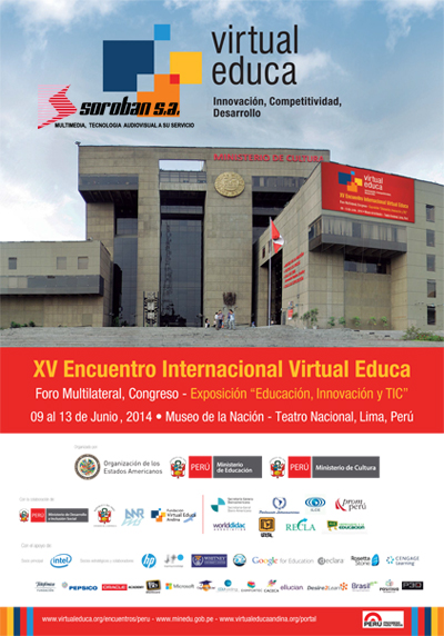 XV ENCUENTRO INTERNACIONAL VIRTUAL EDUCA – PERÚ 2014