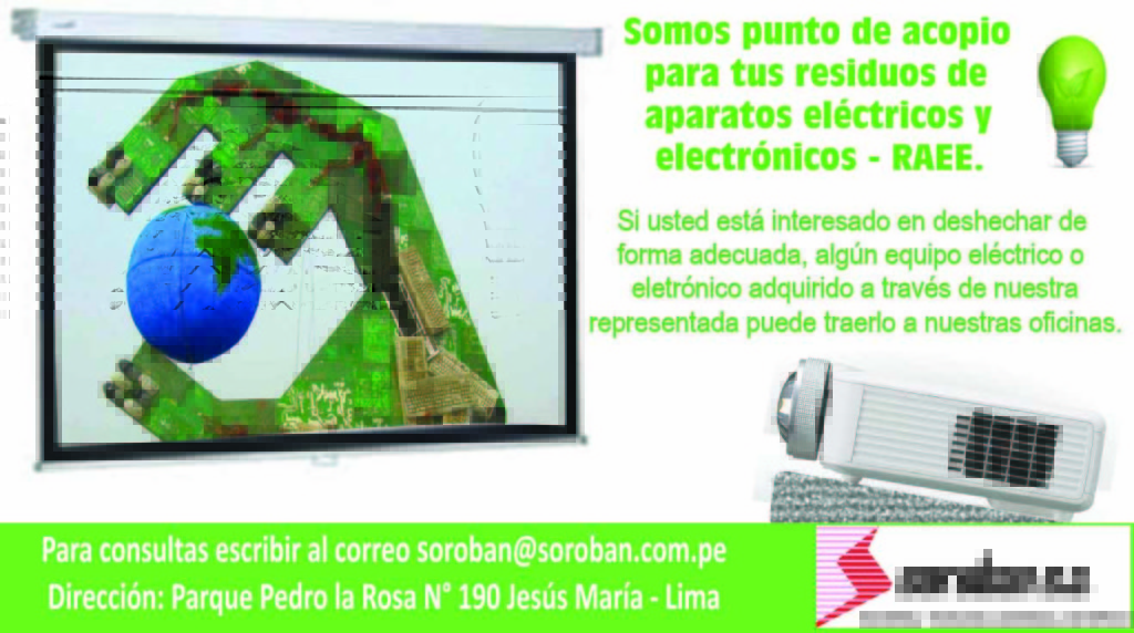 SOROBAN S.A – Punto de acopio para tus residuos de aparatos eléctricos y electrónicos – RAEE