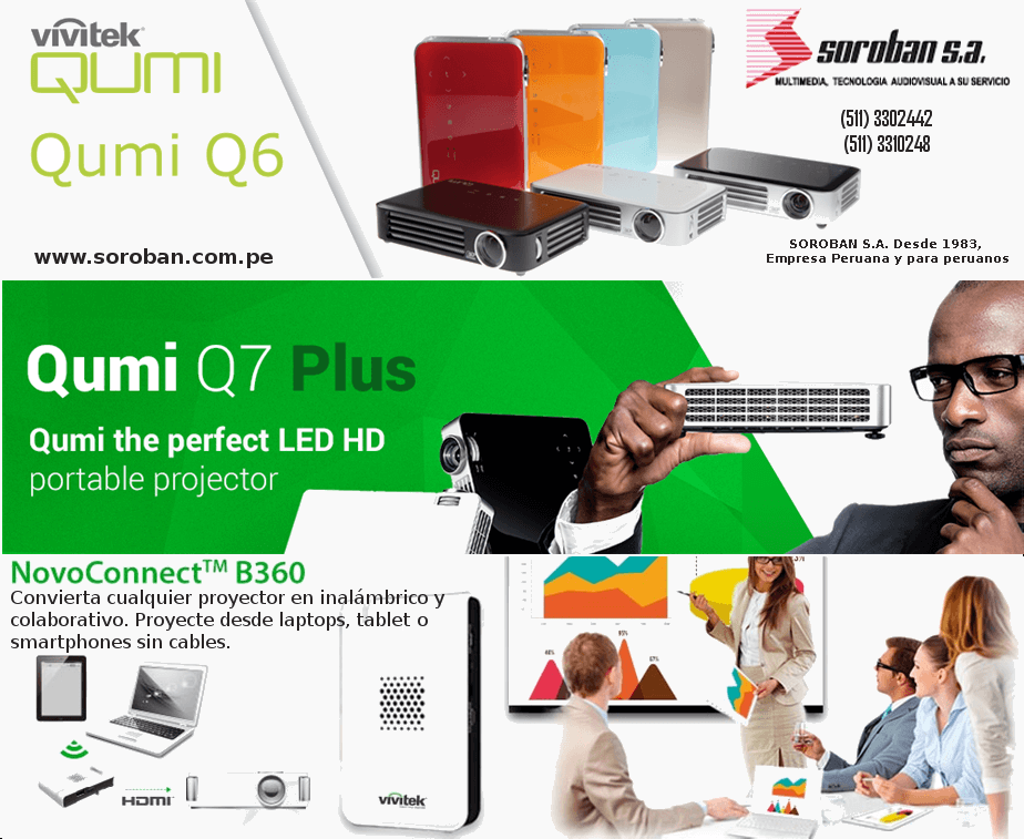 BYOD (Bring Your Own Device) con Vivitek Qumi Q6, Q7 Plus y Novoconnect