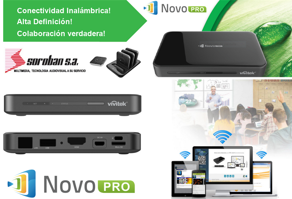 NovoPro: Convierta su Proyector Multimedia en un Proyector Inalámbrico en Alta Definición
