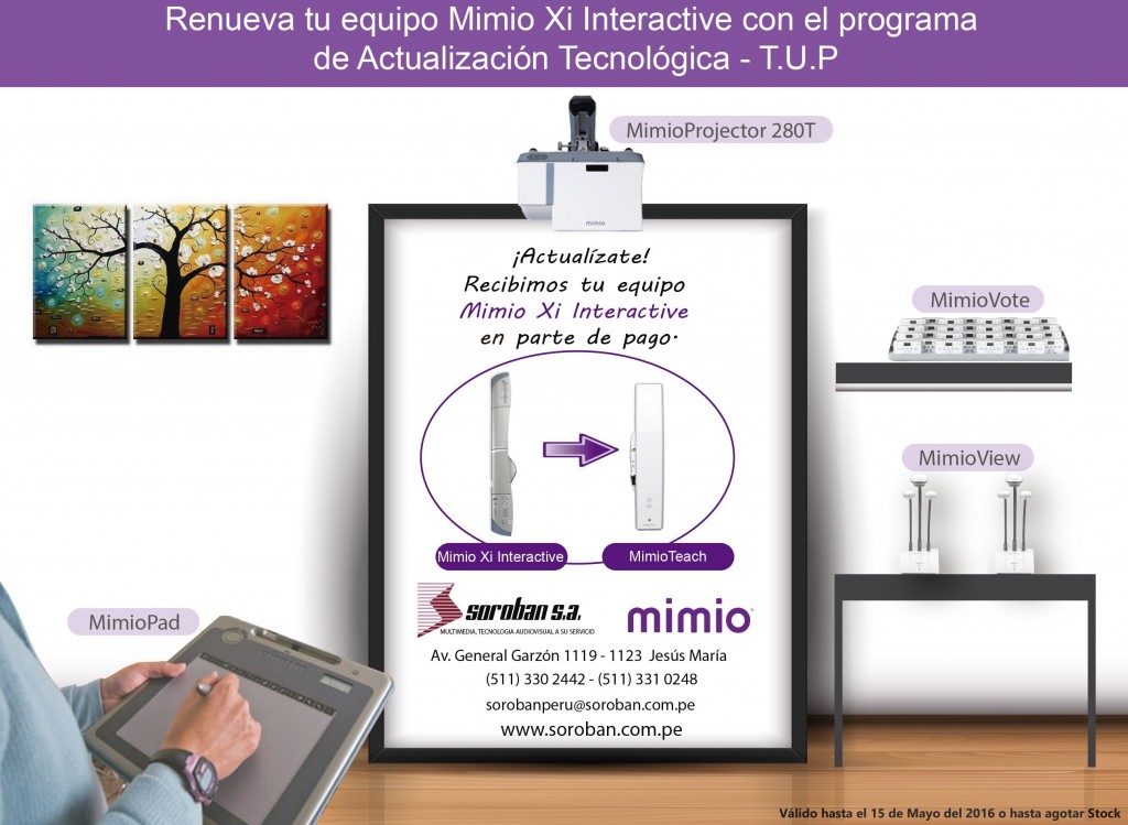 Renueva tu Mimio Xi Interactive por un MimioTeach