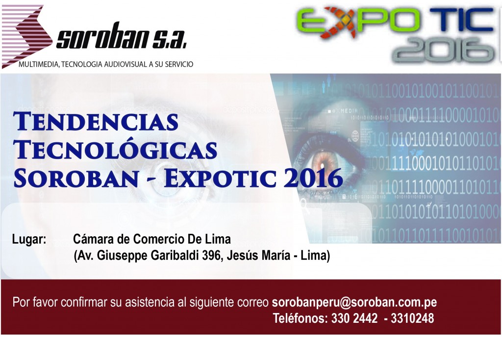 Tendencias Tecnológicas: Soroban – Expotic 2016