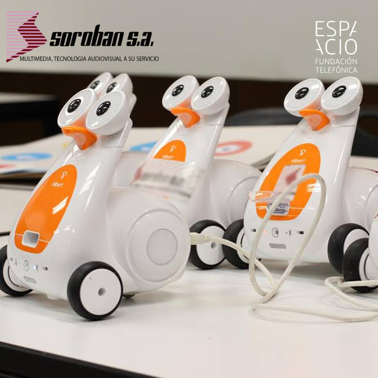 SOROBAN y Espacio Fundación Telefónica, en el Taller de Robótica Educativa para Niños: Programando el Futuro con Albert