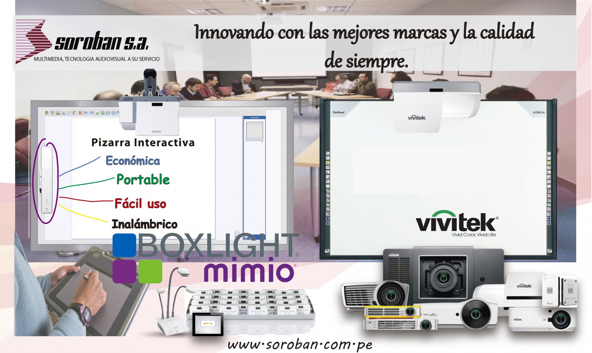 Ventajas de la Proyección a Ultra Corta Distancia con Tecnología Interactiva