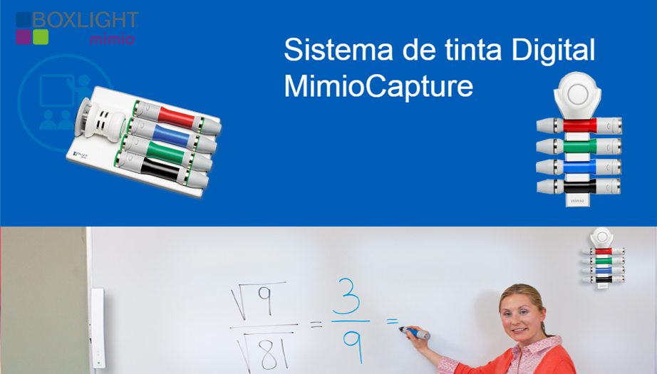 Boxlight Mimio: Sistema de grabación a Tinta Digital MimioCapture