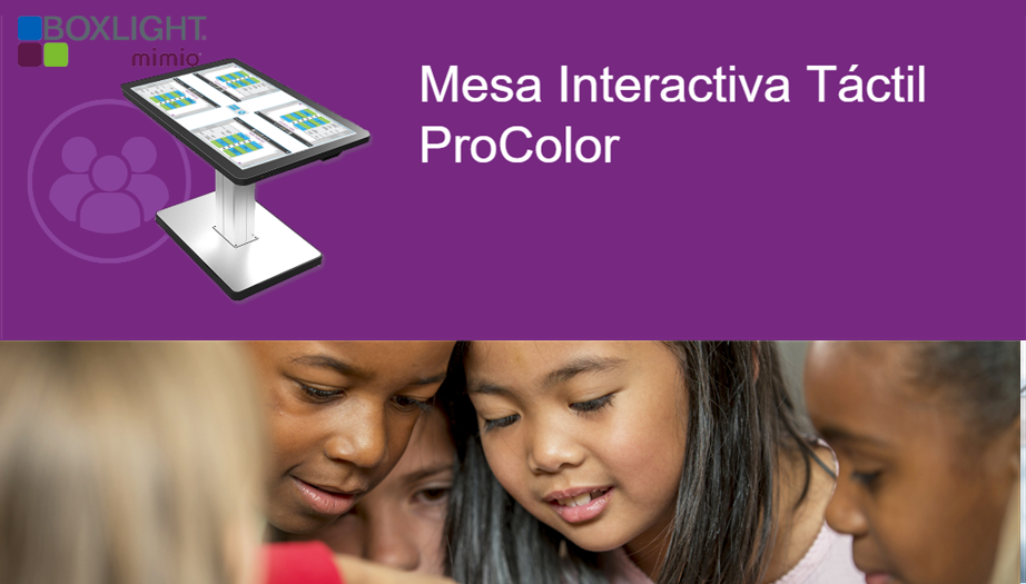 Boxlight Mimio: Desarrolle el Trabajo en Equipo con la Mesa Táctil Interactiva Procolor Touch Table