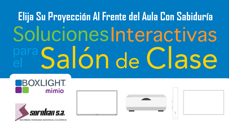 Boxlight Mimio: Elija Su Proyección Al Frente del Aula con Sabiduría
