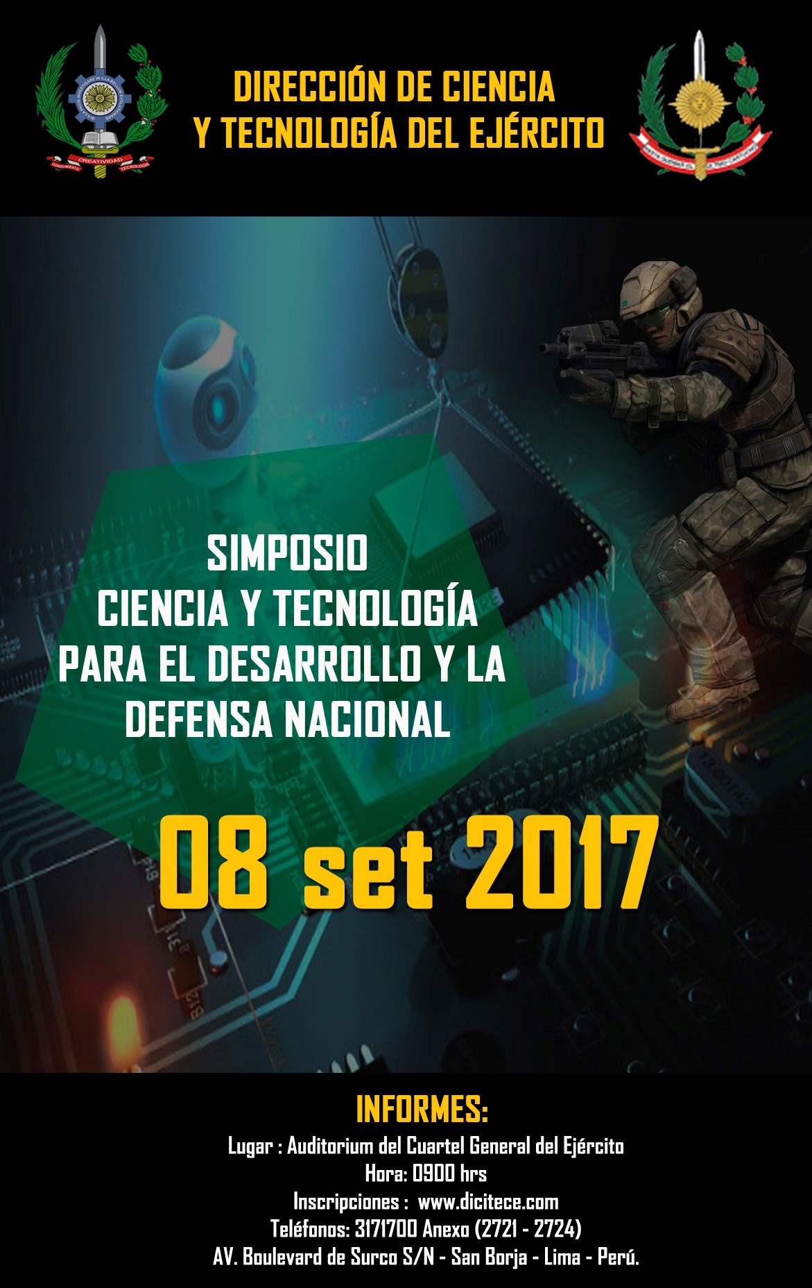 DICITECE 2017 – Feria de Ciencia y Tecnología del Ejército del Perú