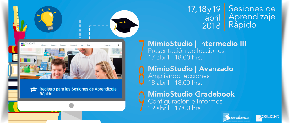 Boxlight Mimio: Capacitaciones de Abril Para Docentes: Sesión 7, 8 y 9