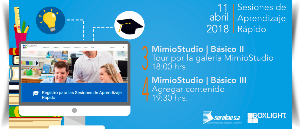 Boxlight Mimio: Capacitaciones de Abril Para Docentes: Sesión 3 y 4