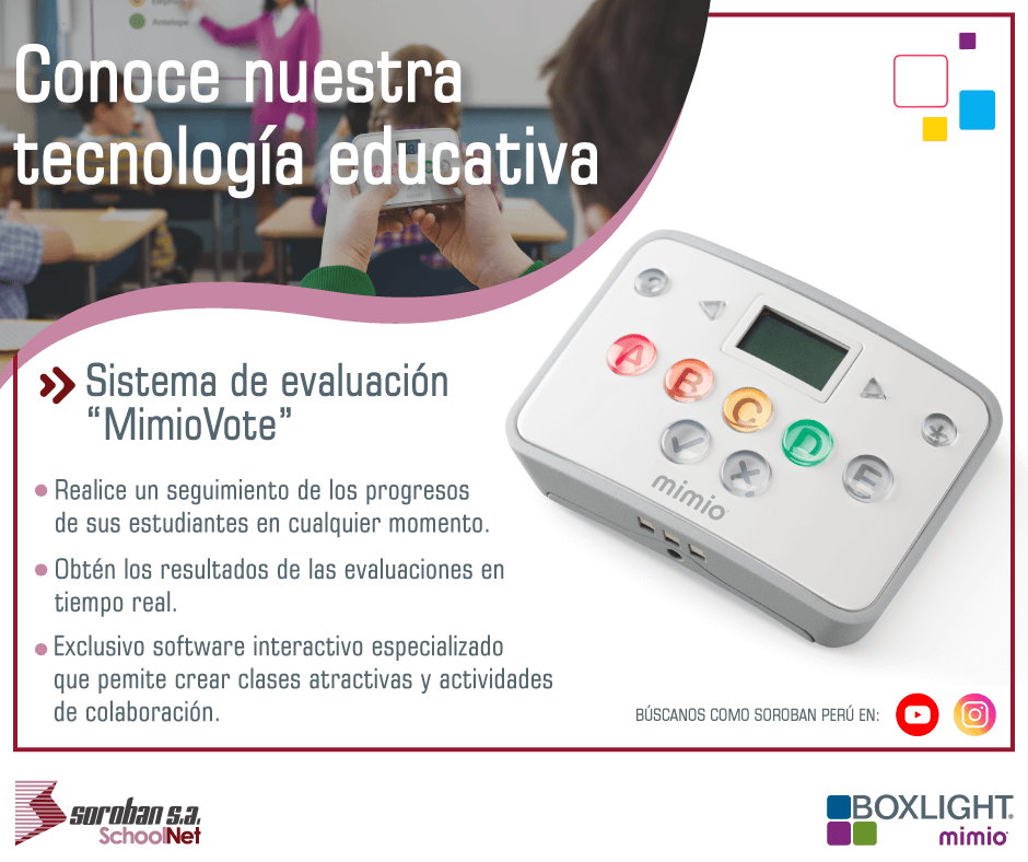 Conoce nuestra tecnología educativa: «MimioVote»