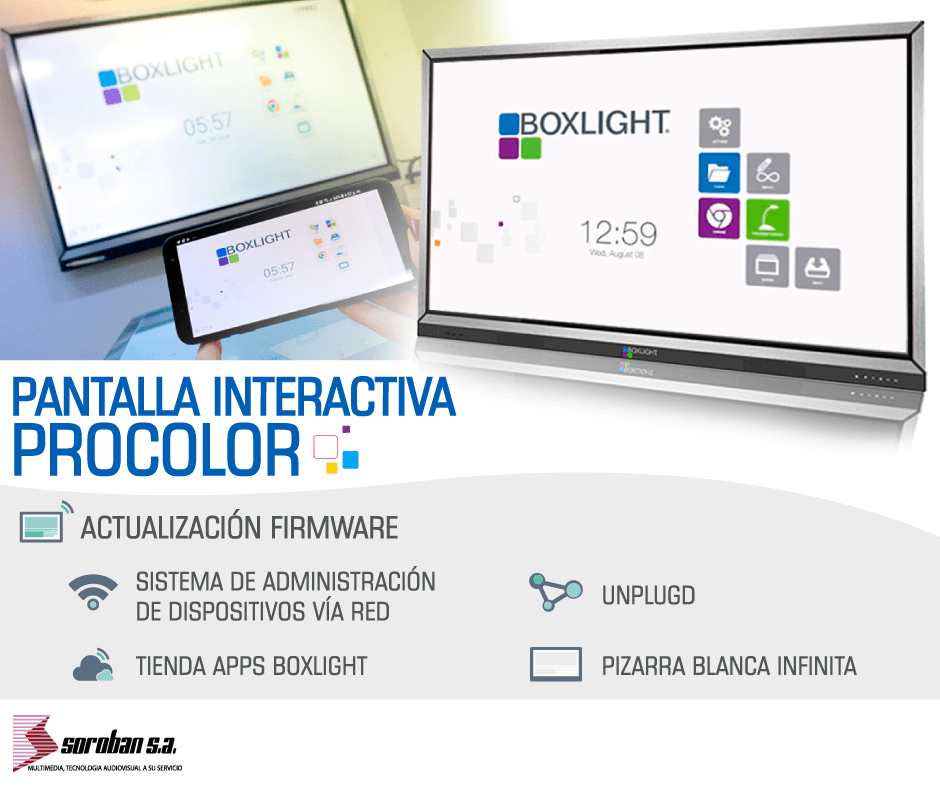 Actualización de Firmware Pantalla Interactiva Procolor