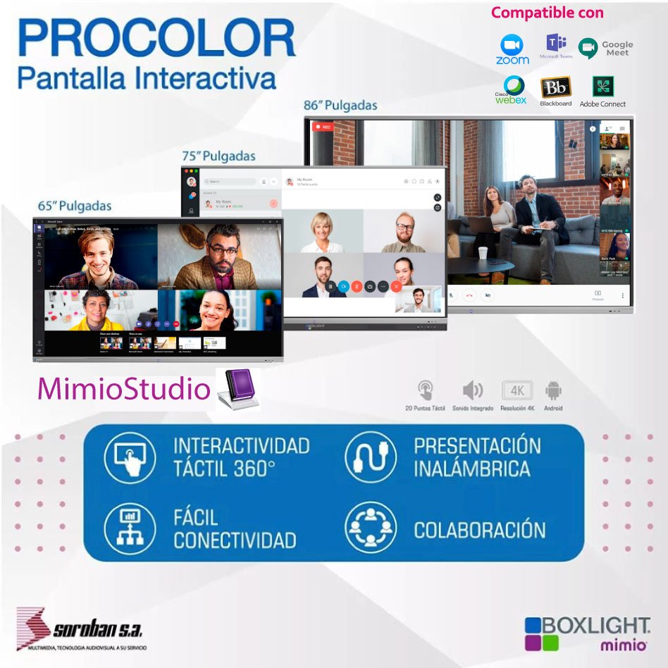 Pantalla Interactiva para el sector educativo de 65"