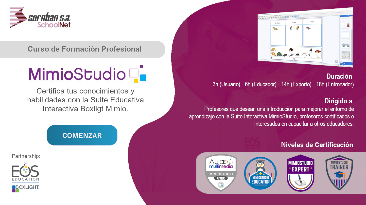 MimioStudio: Curso de Certificación y Formación Profesional