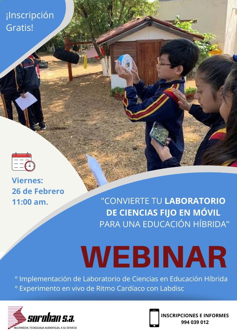 Webinar: Convierte tu Laboratorio de Ciencias Físico en Móvil para una educación híbrida