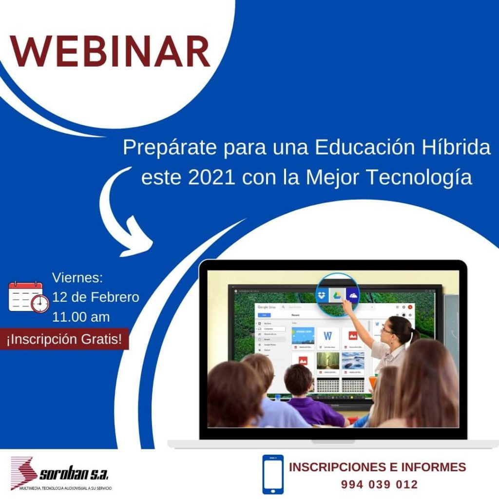 Webinar: Prepárate para una educación híbrida 2021 con la mejor Tecnología