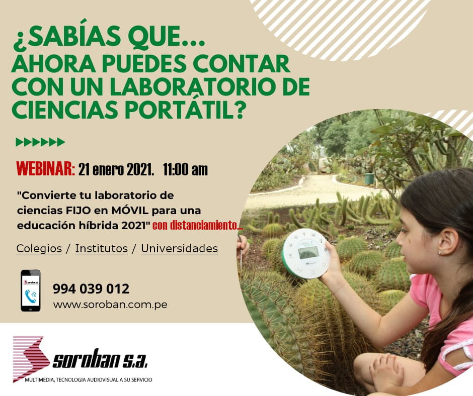 Webinar: Convierte tu Laboratorio de Ciencias Físico en Móvil.