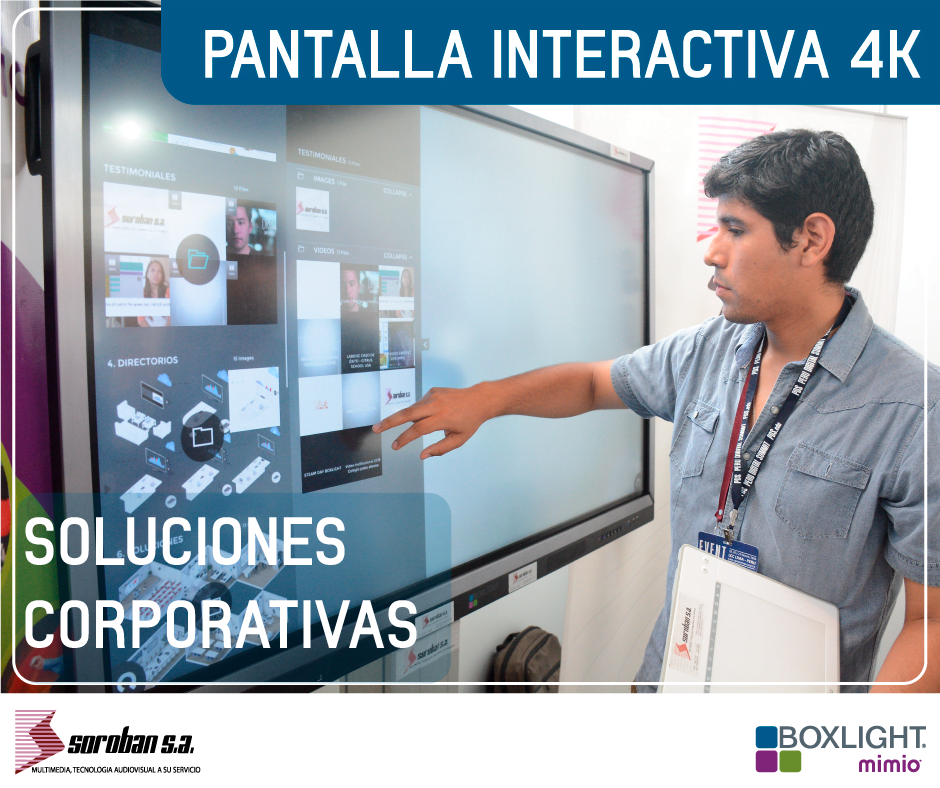 Pantallas Interactivas 4K en las salas de reuniones