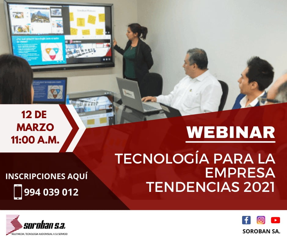 Webinar: Tecnología para la empresa – Tendencias 2021