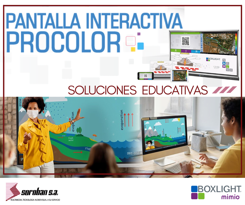 Descubre el futuro de la educación con las Pantallas interactivas Procolor