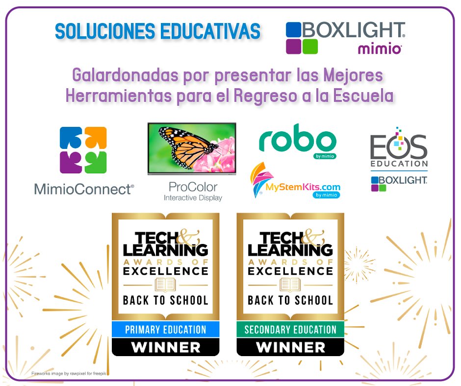 Soluciones educativas de Boxlight son galardonadas