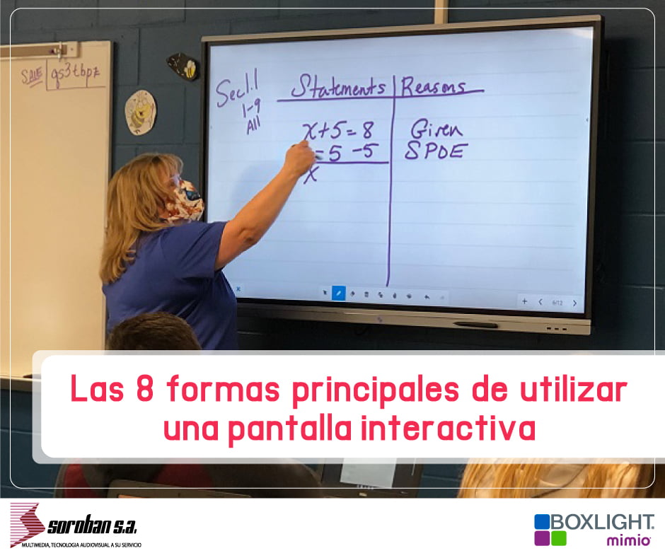 Las 8 formas principales de utilizar una pantalla interactiva