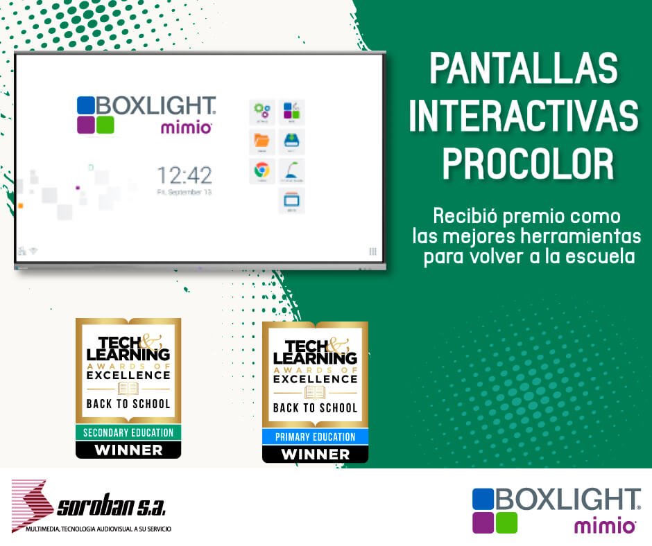 Reconocimientos Pantallas Boxlight