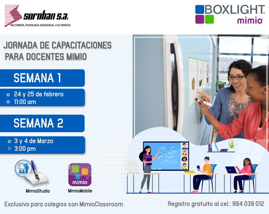 Jornada de capacitaciones para Docentes Mimio