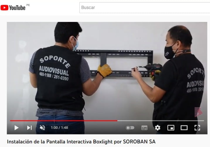 ¿Cómo instalar una Pantalla Interactiva Boxlight Mimio?