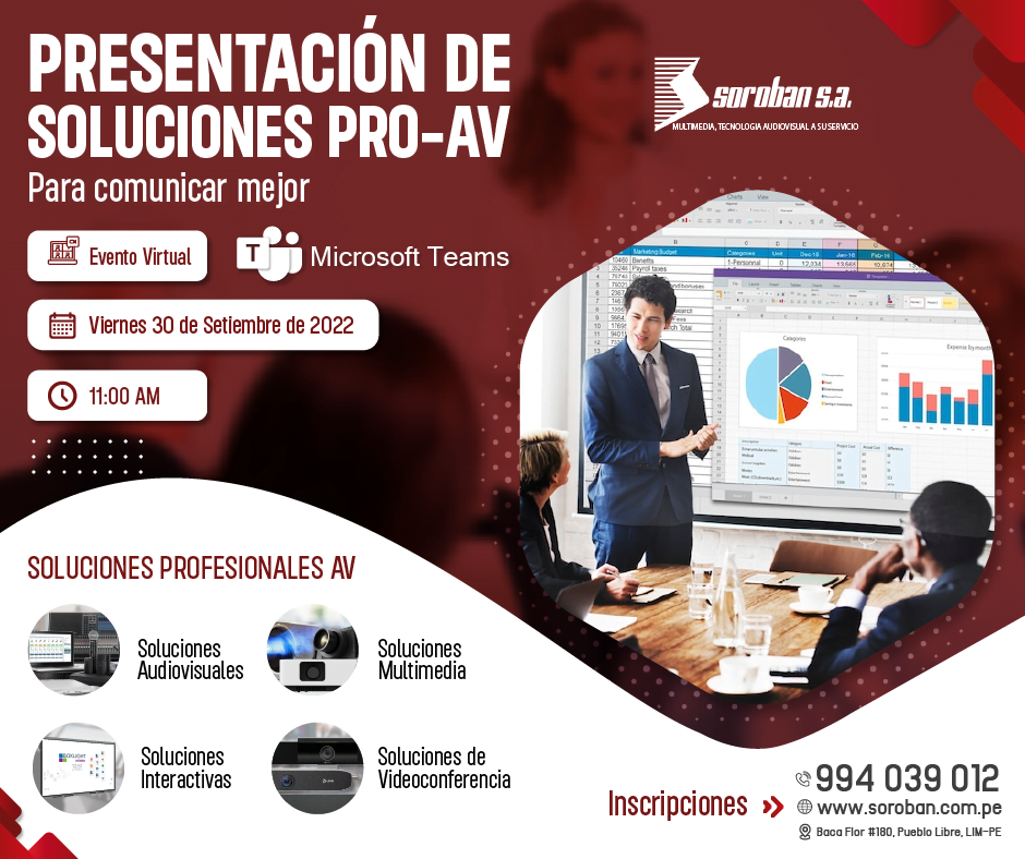 Evento Virtual: Presentación de Soluciones Pro -AV