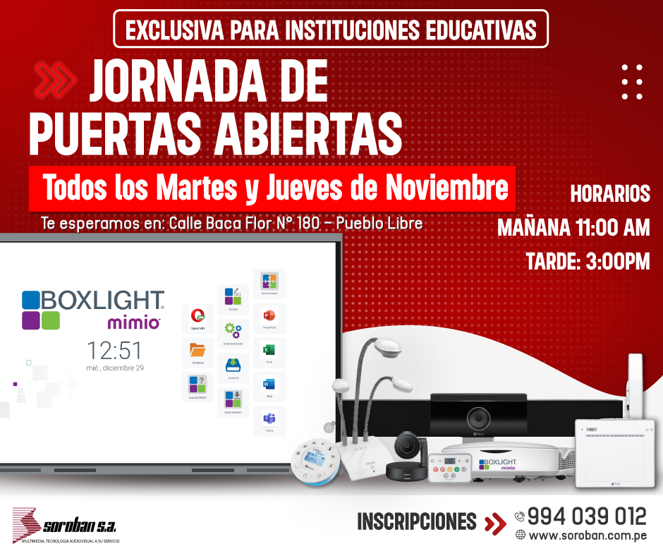 Jornada de Puertas Abiertas a SOROBAN