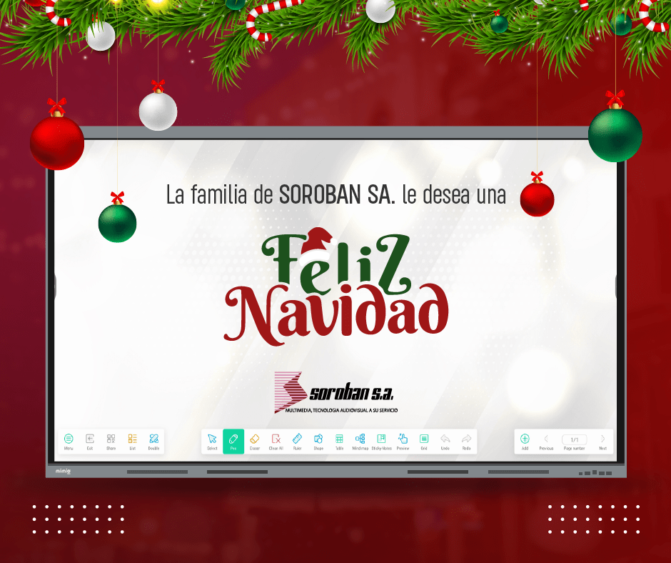 La familia de SOROBAN SA. le desea una Feliz Navidad
