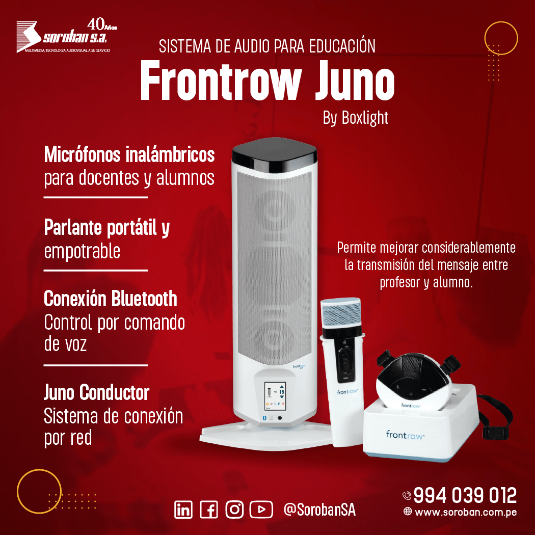Sistema de Audio para Educación Frontrow Juno