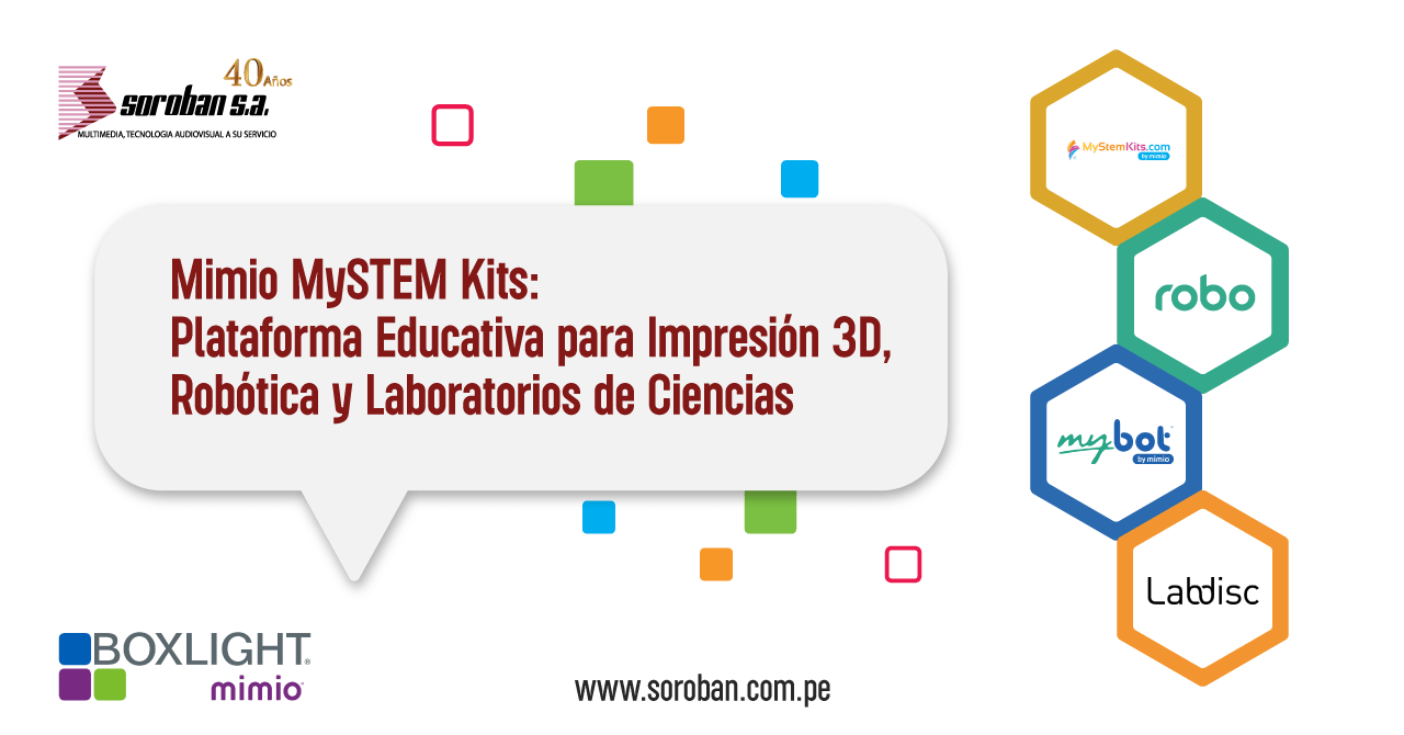Mimio MySTEM Kits: Plataforma Educativa para Impresión 3D, Robótica y Laboratorios de Ciencias