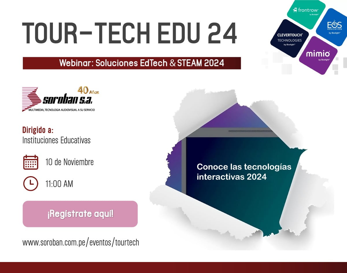 TOUR-TECH EDU 24: Soluciones Edtech & STEAM 2024