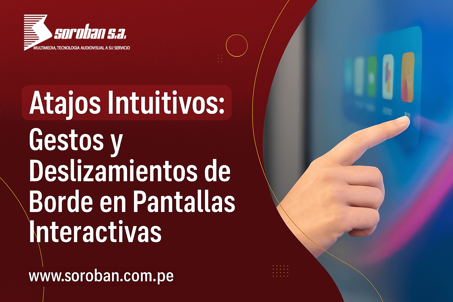 Desbloquea Atajos Intuitivos: Gestos y Deslizamientos de Borde en Pantallas Interactivas