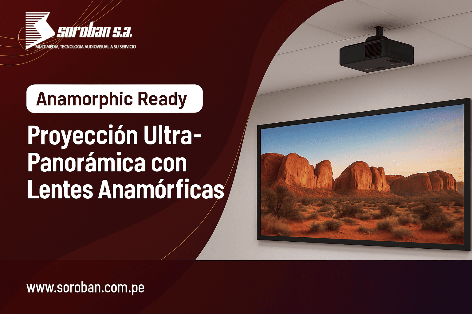 Anamorphic Ready: Proyección Ultra-ancha con Lentes Anamórficas