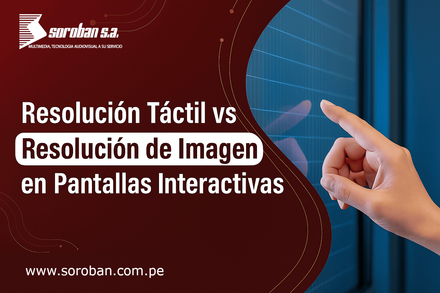 Resolución Táctil vs Resolución de Imagen en Pantallas Interactivas