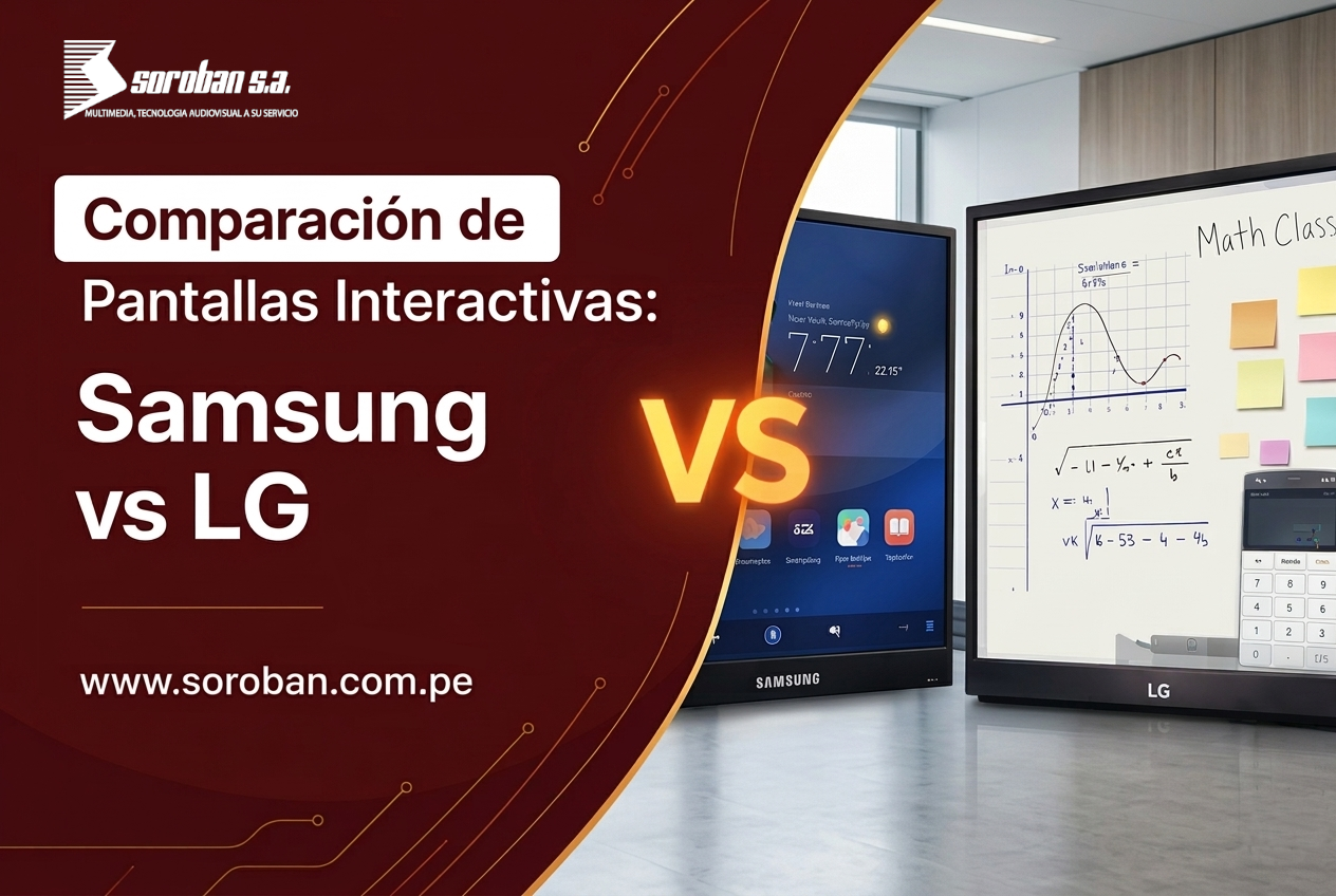 Samsung vs LG: Comparación de Pantallas Interactivas 2026